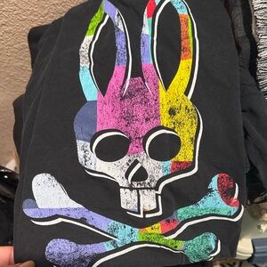 Psycho Bunny Multi-Color Skull Bunny Tee – 4XLT – EUC